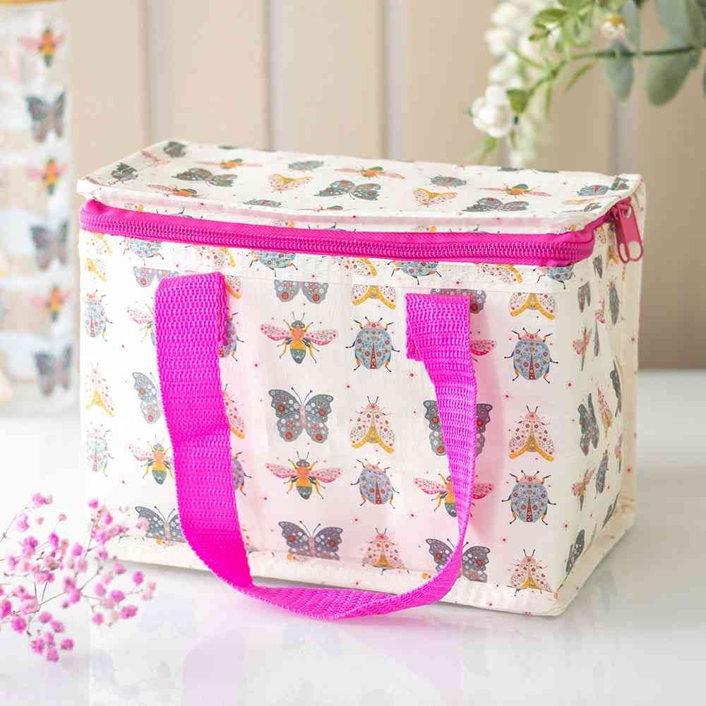 Something Different - Floral Bug Print Insulated lunch bag - Multicolours